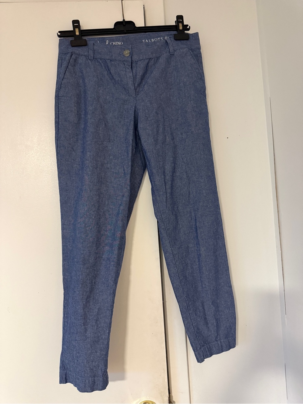 Talbots Chambray Blue Weekend Chino Pants
